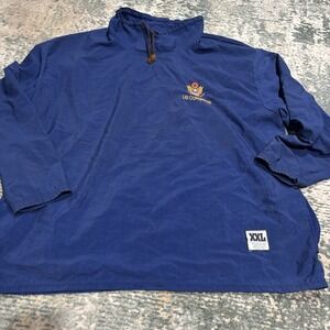 Vintage US Congress Embroidered Windbreaker 2XL TOC Nylon Blue